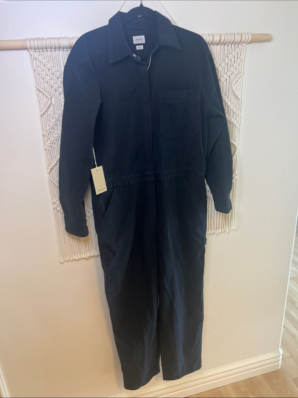 Wilfred Black Utility Jumpsuit